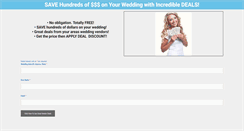 Desktop Screenshot of dealsforweddings.com